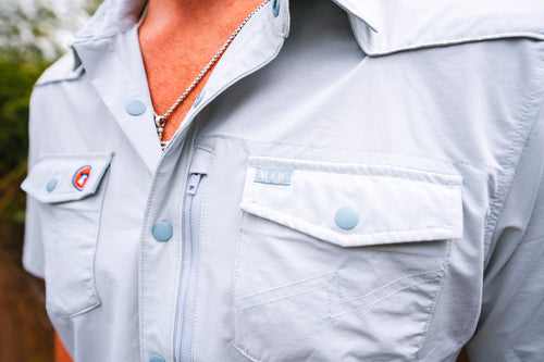 BirdDog X Howler Brother Blue Tech Shirt