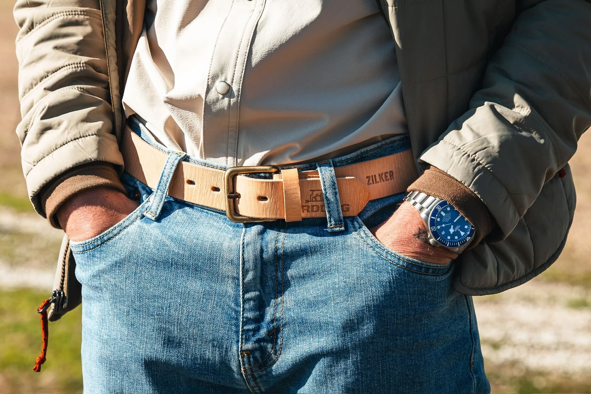 BirdDog X Zilker Stitched Belt