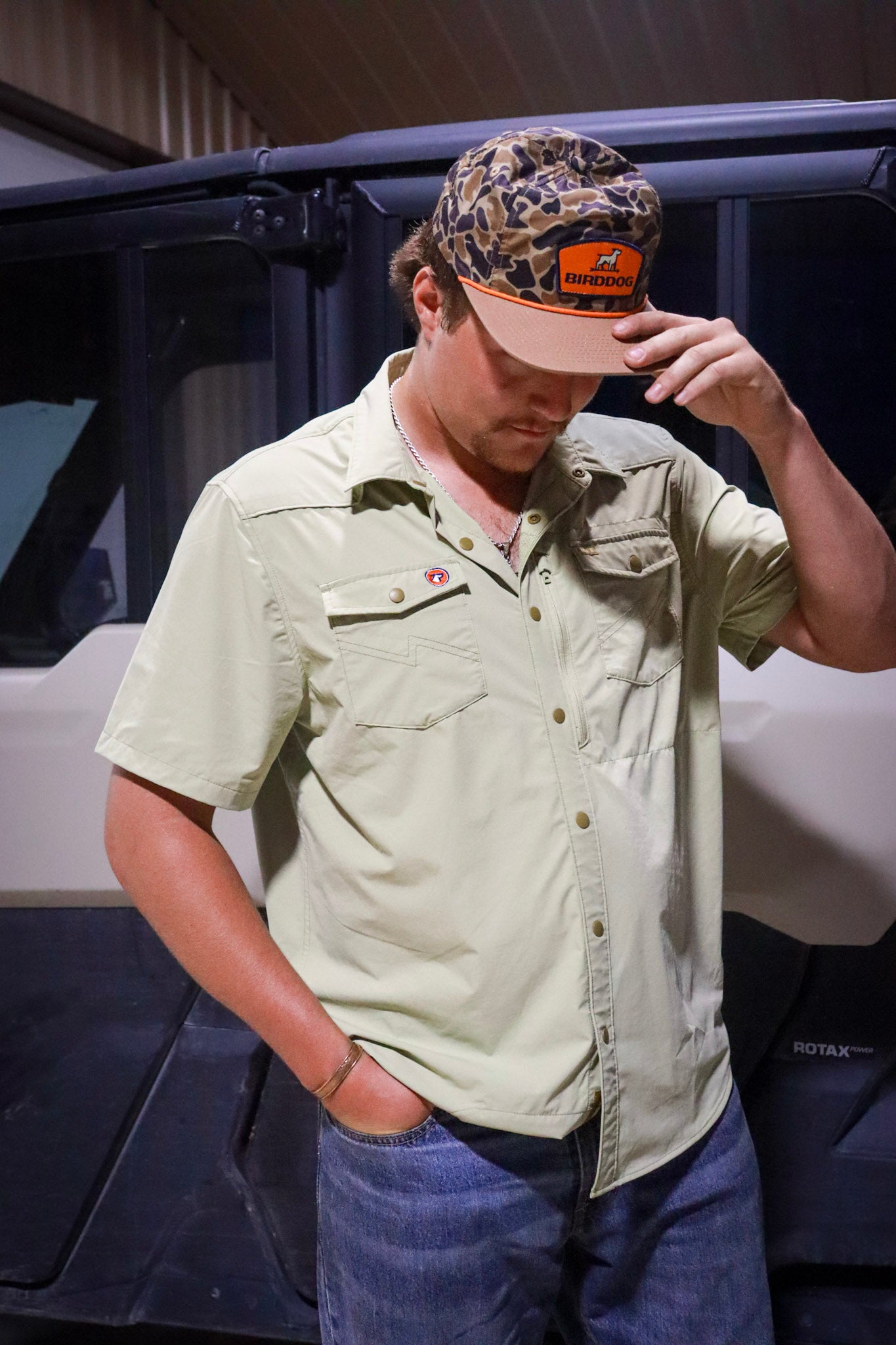 BirdDog X Howler Brother Green Tech Shirt