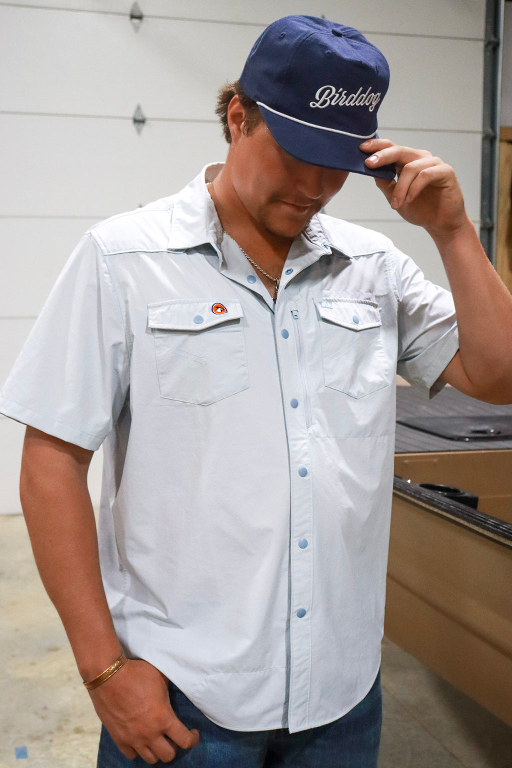 BirdDog X Howler Brother Blue Tech Shirt